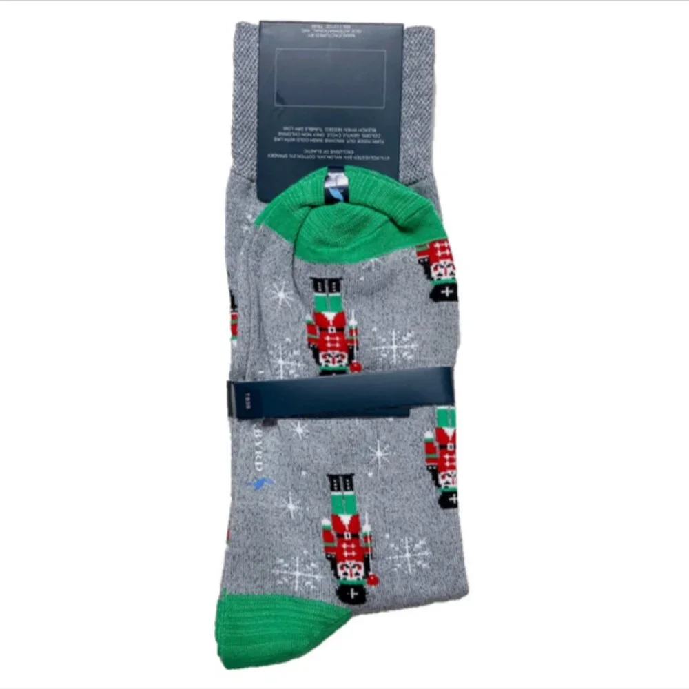 Tailorbyrd Holiday Nutcracker and Reindeer Socks 2 Pairs